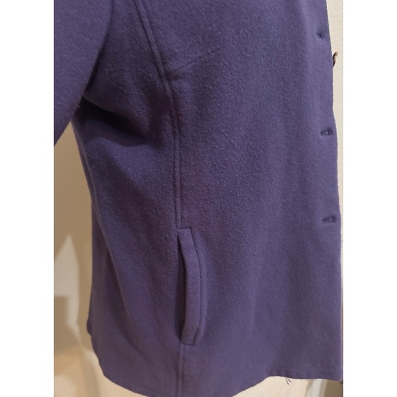 Bogner wool Jacket‎ Coat Collared Button Up Purple vintage - Picture 5 of 14